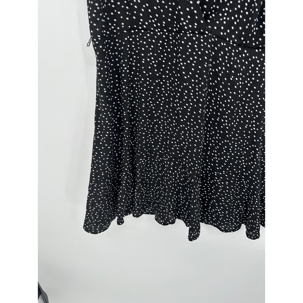 Trixx Dress Women XL Black Flare Polka Dot Whimsigoth Retro Babydoll Mini Skater - Picture 3 of 8